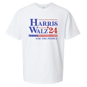 Harris Waltz 2024 For The People Cat Lady Kamala Harris Sueded Cloud Jersey T-Shirt