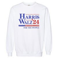 Harris Waltz 2024 For The People Cat Lady Kamala Harris Garment-Dyed Sweatshirt