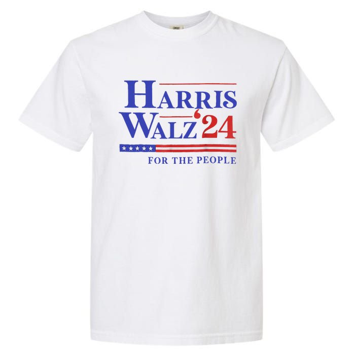 Harris Waltz 2024 For The People Cat Lady Kamala Harris Garment-Dyed Heavyweight T-Shirt