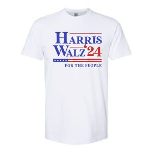 Harris Waltz 2024 For The People Cat Lady Kamala Harris Softstyle CVC T-Shirt