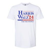 Harris Waltz 2024 For The People Cat Lady Kamala Harris Softstyle CVC T-Shirt