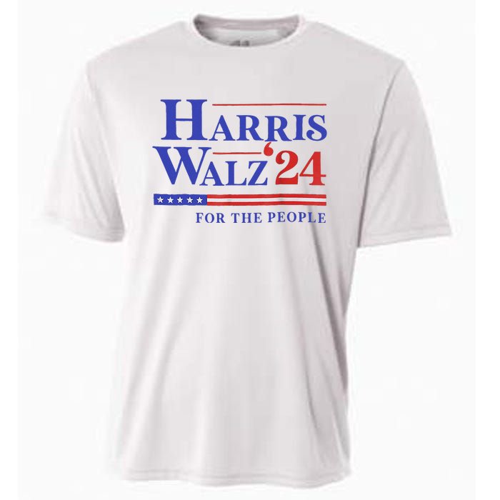 Harris Waltz 2024 For The People Cat Lady Kamala Harris Cooling Performance Crew T-Shirt