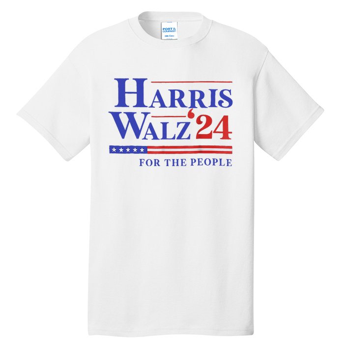 Harris Waltz 2024 For The People Cat Lady Kamala Harris Tall T-Shirt