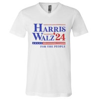 Harris Waltz 2024 For The People Cat Lady Kamala Harris V-Neck T-Shirt