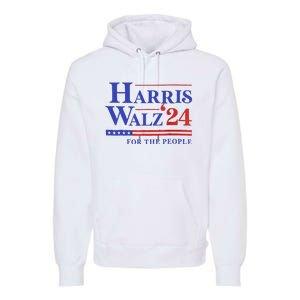 Harris Waltz 2024 For The People Cat Lady Kamala Harris Premium Hoodie