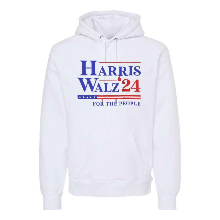 Harris Waltz 2024 For The People Cat Lady Kamala Harris Premium Hoodie