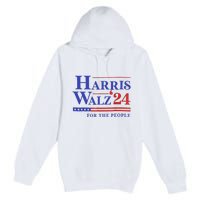 Harris Waltz 2024 For The People Cat Lady Kamala Harris Premium Pullover Hoodie