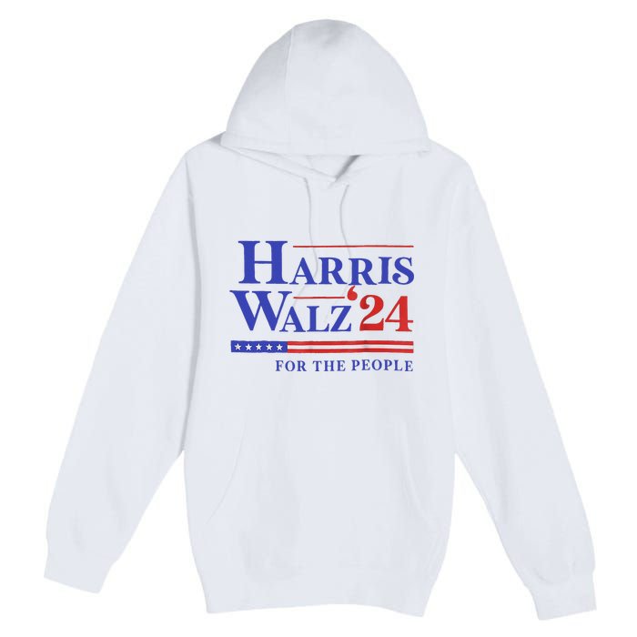 Harris Waltz 2024 For The People Cat Lady Kamala Harris Premium Pullover Hoodie