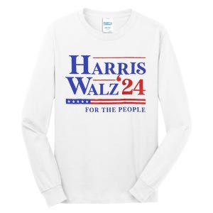 Harris Waltz 2024 For The People Cat Lady Kamala Harris Tall Long Sleeve T-Shirt