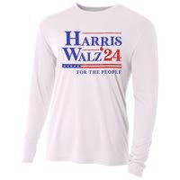 Harris Waltz 2024 For The People Cat Lady Kamala Harris Cooling Performance Long Sleeve Crew