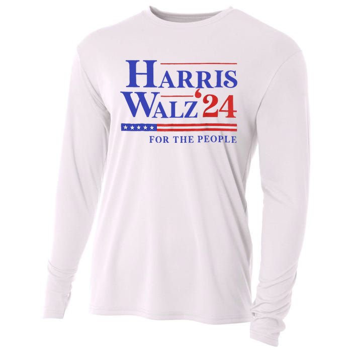 Harris Waltz 2024 For The People Cat Lady Kamala Harris Cooling Performance Long Sleeve Crew