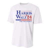 Harris Waltz 2024 For The People Cat Lady Kamala Harris Performance Sprint T-Shirt