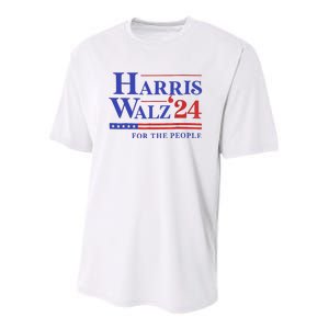 Harris Waltz 2024 For The People Cat Lady Kamala Harris Youth Performance Sprint T-Shirt