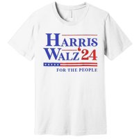 Harris Waltz 2024 For The People Cat Lady Kamala Harris Premium T-Shirt