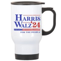 Harris Waltz 2024 For The People Cat Lady Kamala Harris Stainless Steel Travel Mug