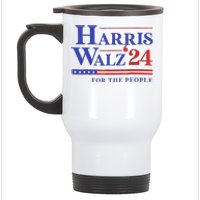 Harris Waltz 2024 For The People Cat Lady Kamala Harris Stainless Steel Travel Mug