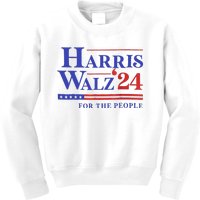 Harris Waltz 2024 For The People Cat Lady Kamala Harris Kids Sweatshirt