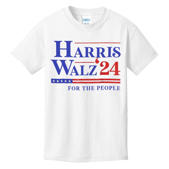 Harris Waltz 2024 For The People Cat Lady Kamala Harris Kids T-Shirt