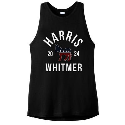 Harris Whitmer 2024 Vote Kamala Harris Gretchen Whitmer 24 Ladies PosiCharge Tri-Blend Wicking Tank