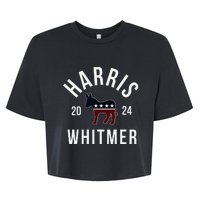 Harris Whitmer 2024 Vote Kamala Harris Gretchen Whitmer 24 Bella+Canvas Jersey Crop Tee