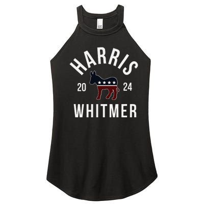 Harris Whitmer 2024 Vote Kamala Harris Gretchen Whitmer 24 Women's Perfect Tri Rocker Tank