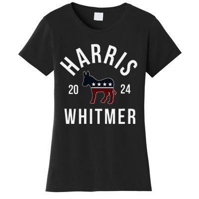 Harris Whitmer 2024 Vote Kamala Harris Gretchen Whitmer 24 Women's T-Shirt