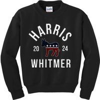 Harris Whitmer 2024 Vote Kamala Harris Gretchen Whitmer 24 Kids Sweatshirt