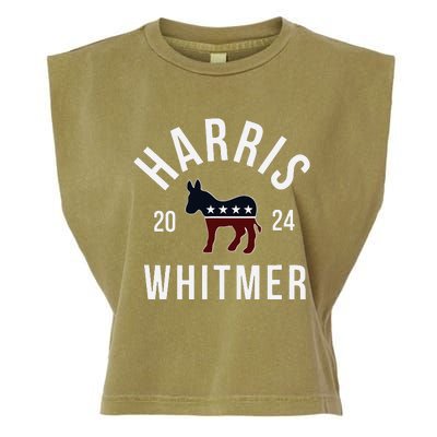 Harris Whitmer 2024 Vote Kamala Harris Gretchen Whitmer 24 Garment-Dyed Women's Muscle Tee