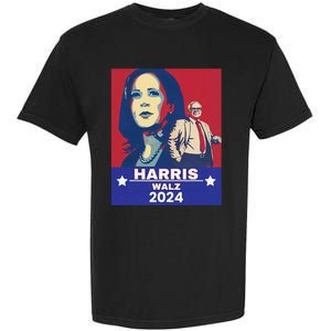 Harris Waltz 2024 Election President Kamala Harris Tim Waltz Garment-Dyed Heavyweight T-Shirt