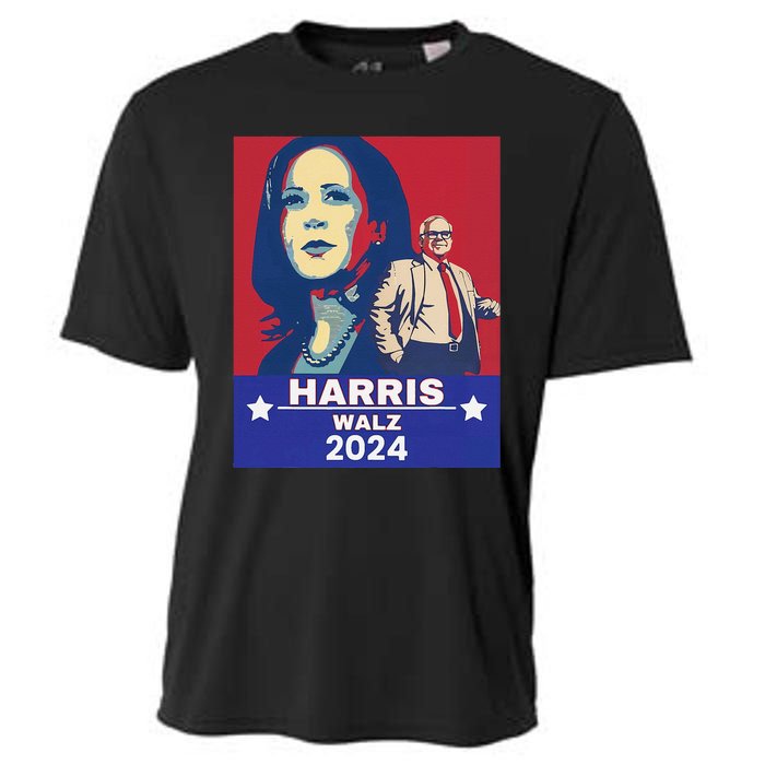 Harris Waltz 2024 Election President Kamala Harris Tim Waltz Cooling Performance Crew T-Shirt