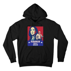 Harris Waltz 2024 Election President Kamala Harris Tim Waltz Hoodie