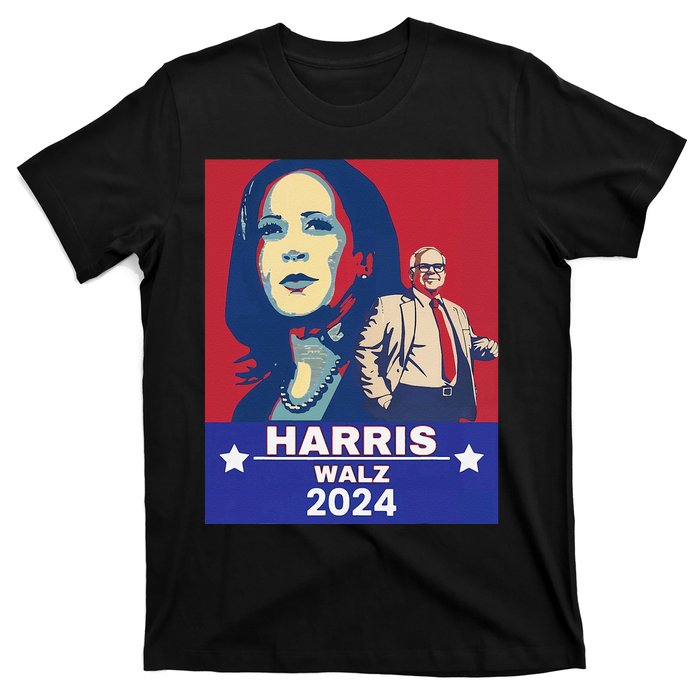 Harris Waltz 2024 Election President Kamala Harris Tim Waltz T-Shirt