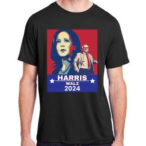 Harris Waltz 2024 Election President Kamala Harris Tim Waltz Adult ChromaSoft Performance T-Shirt