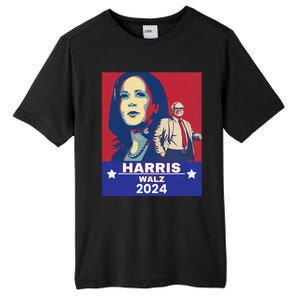 Harris Waltz 2024 Election President Kamala Harris Tim Waltz Tall Fusion ChromaSoft Performance T-Shirt