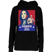 Harris Waltz 2024 Election President Kamala Harris Tim Waltz Womens Funnel Neck Pullover Hood