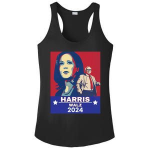 Harris Waltz 2024 Election President Kamala Harris Tim Waltz Ladies PosiCharge Competitor Racerback Tank