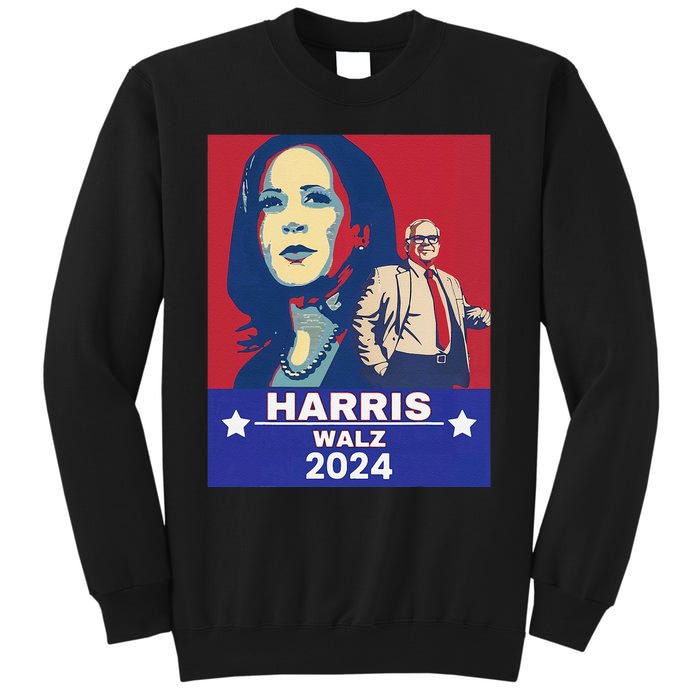 Harris Waltz 2024 Election President Kamala Harris Tim Waltz Tall Sweatshirt