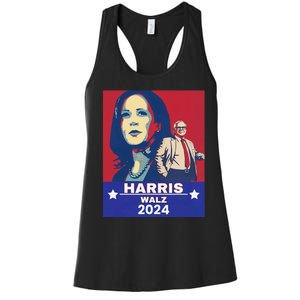 Harris Waltz 2024 Election President Kamala Harris Tim Waltz Women's Racerback Tank