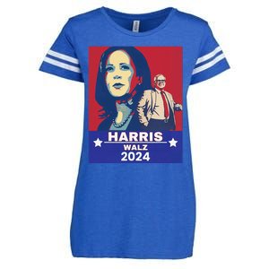 Harris Waltz 2024 Election President Kamala Harris Tim Waltz Enza Ladies Jersey Football T-Shirt