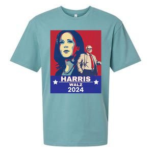 Harris Waltz 2024 Election President Kamala Harris Tim Waltz Sueded Cloud Jersey T-Shirt