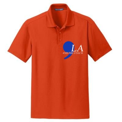 Harris Walz 2024 Comma La And The Coach Gift Dry Zone Grid Polo