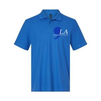 Harris Walz 2024 Comma La And The Coach Gift Softstyle Adult Sport Polo