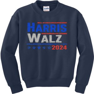 Harris Waltz 2024 Election Kamala Harris Tim Waltz 2024 Kids Sweatshirt