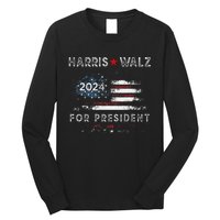 Harris Waltz 2024 Usa Harris Walz 2024 Long Sleeve Shirt