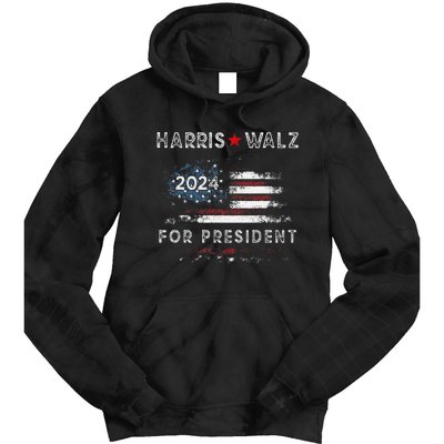 Harris Waltz 2024 Usa Harris Walz 2024 Tie Dye Hoodie