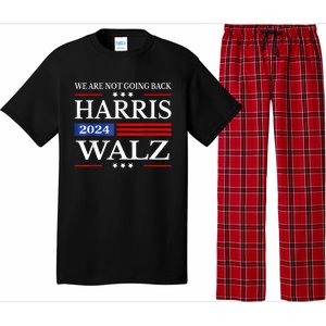 Harris Waltz 2024 Were Not Going Back Kamala Harris 2024 Pajama Set