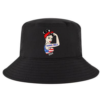 Harris Waltz 2024 Election Kamala Harris Tim Waltz 24 Cool Comfort Performance Bucket Hat