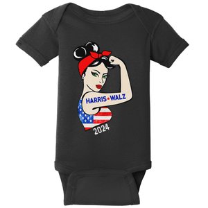 Harris Waltz 2024 Election Kamala Harris Tim Waltz 24 Baby Bodysuit