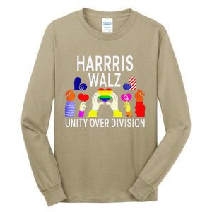 Harris Waltz 2024 Unity Over Division Tall Long Sleeve T-Shirt