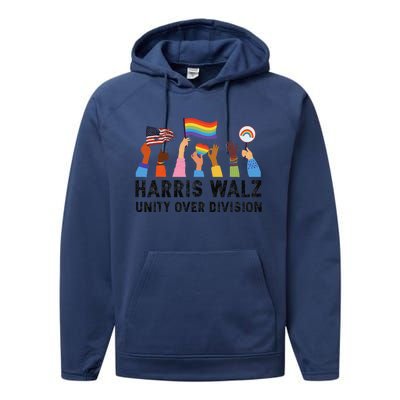 Harris Waltz 2024 Unity Over Division Performance Fleece Hoodie